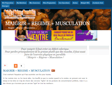 Tablet Screenshot of maigrir-regime-musculation.com